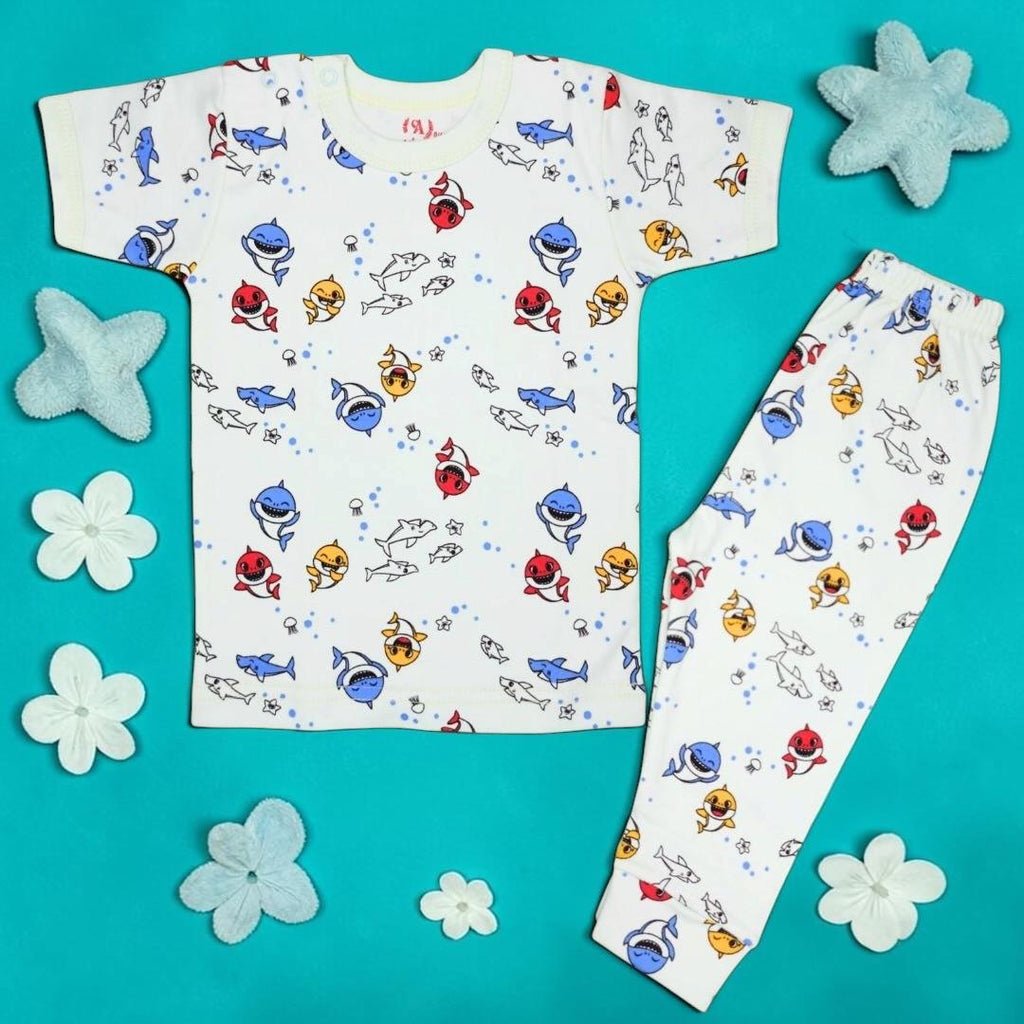 Nenios Baby Patterns Two-Piece Short-Sleeve Set