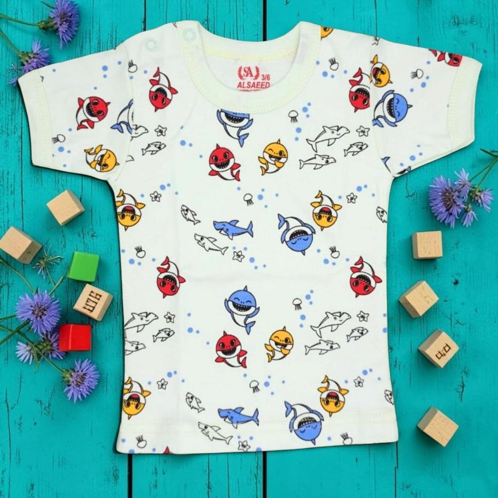 Nenios Baby Patterns Two-Piece Short-Sleeve Set
