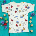 Nenios Baby Patterns Two-Piece Short-Sleeve Set