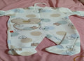 Nenios Baby Girl White Pink Rabbit Pyjama Set