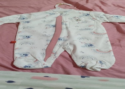 Nenios Baby Boy Blue Bear Short-Sleeve Bodysuit