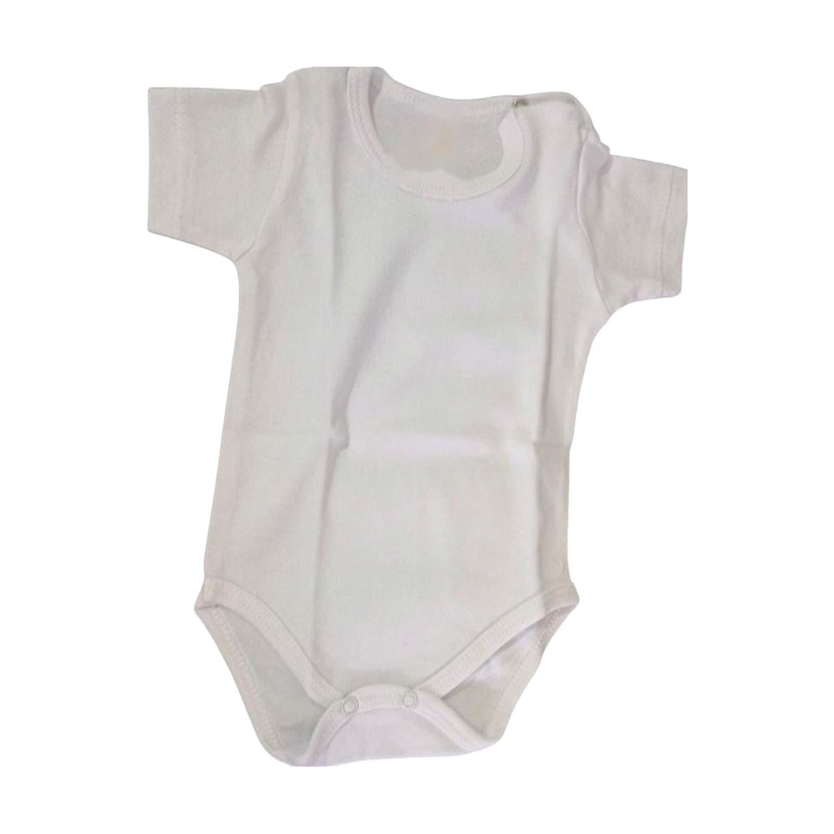 Short-Sleeve Baby Bodysuit – White – front