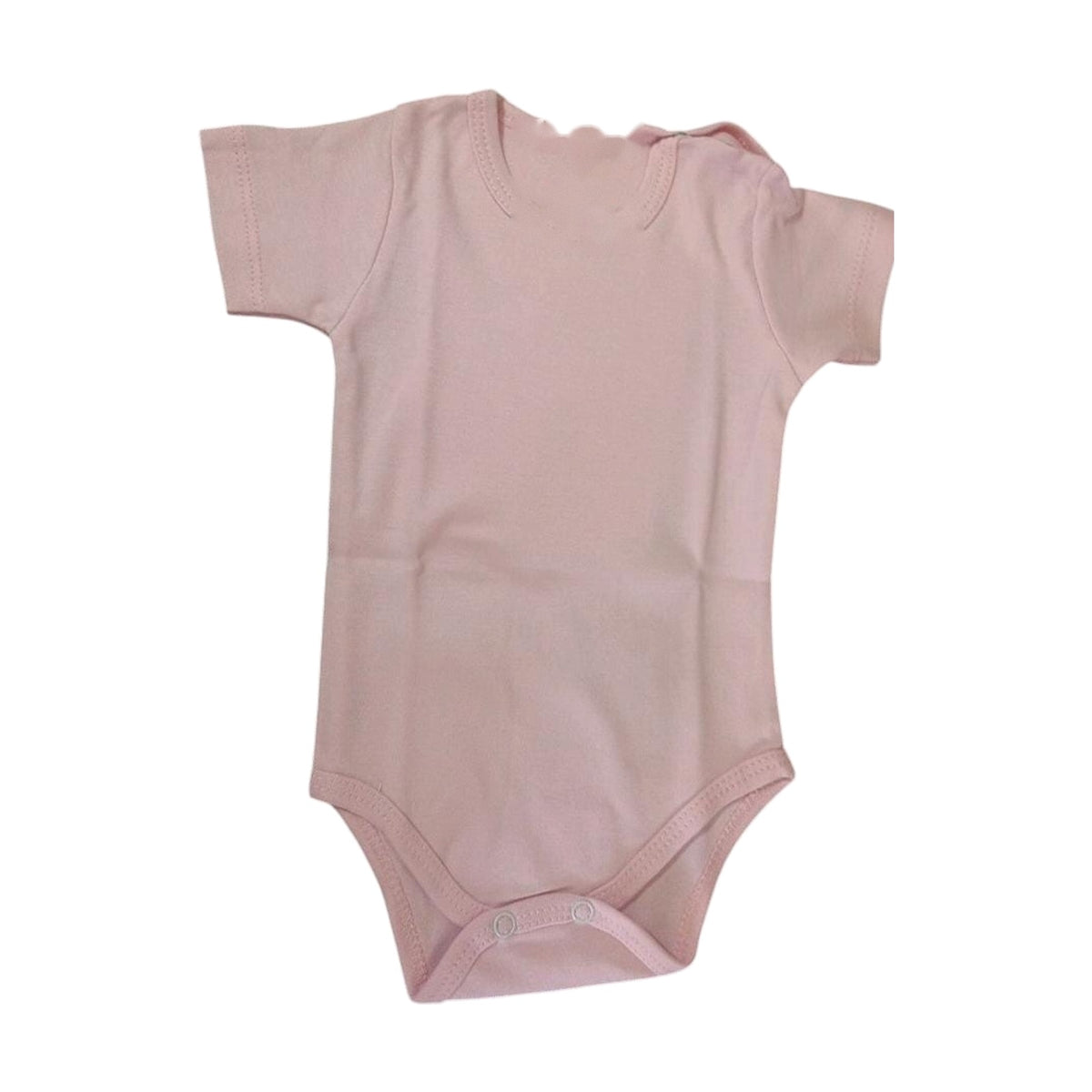 Short-Sleeve Baby Bodysuit – Pink – front