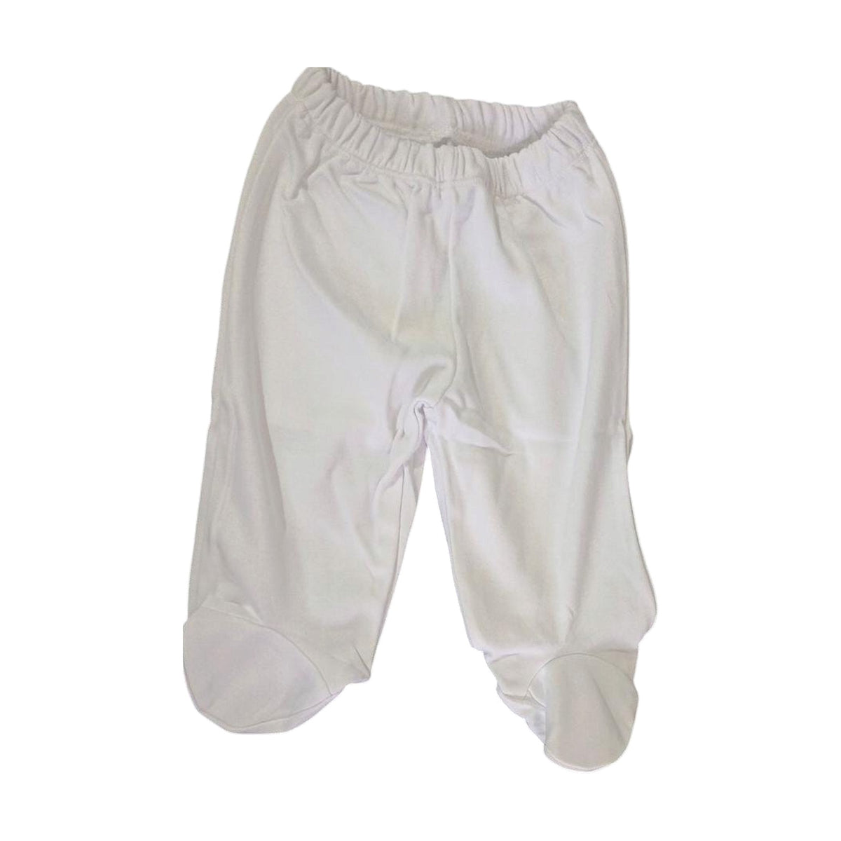 Baby Footed Pants – White – front
