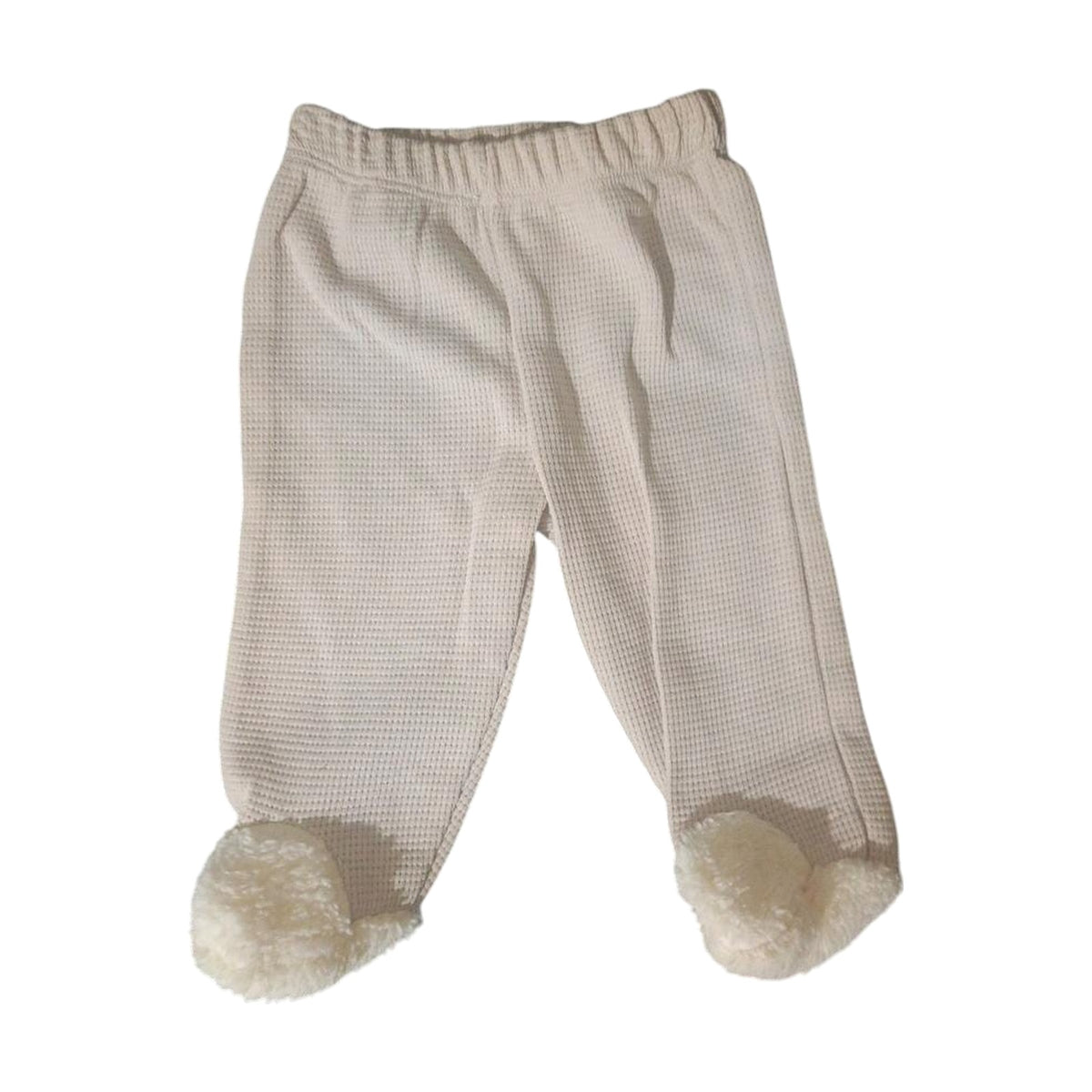Waffle 2-Piece Baby Set with Embroidery – Beige – front